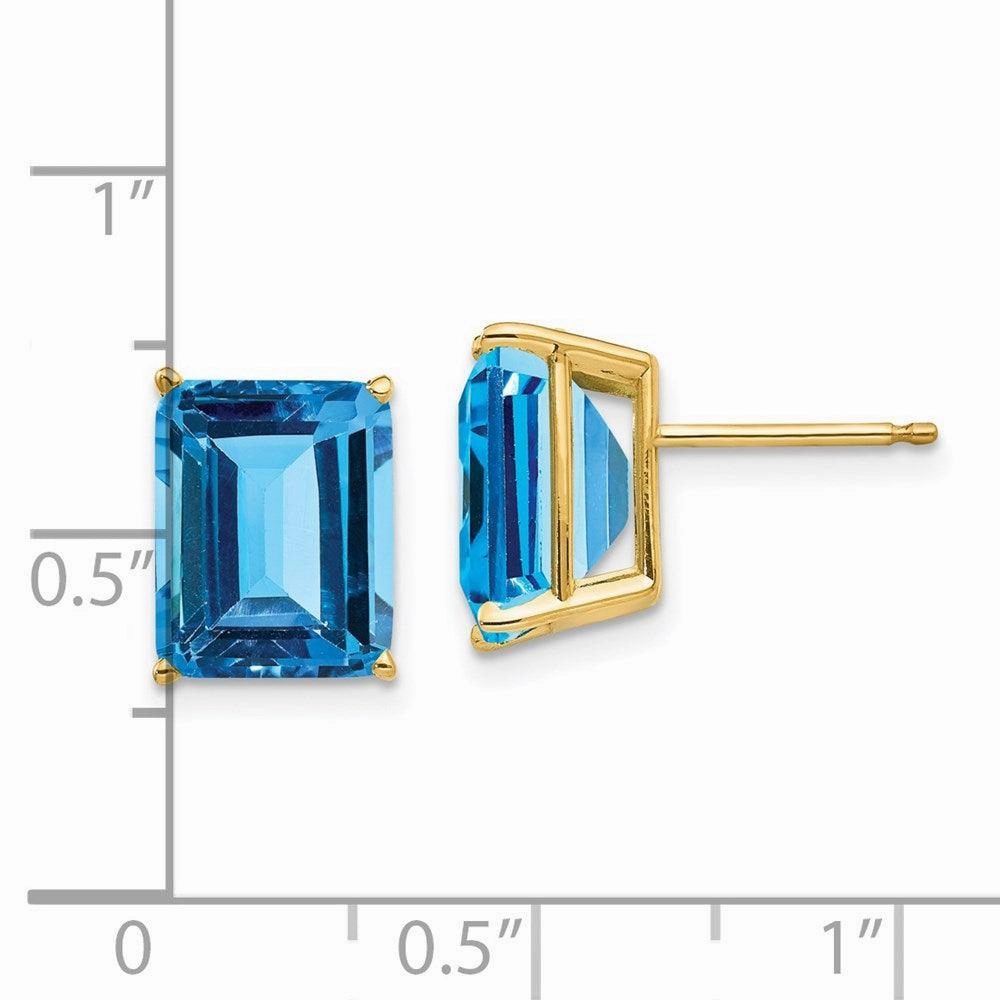 14k 10x8 Emerald Earring Mountings No Stones Included No Backs