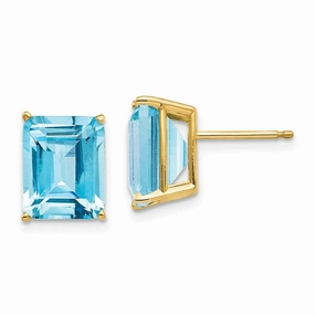 14k 10x8 Emerald Earring Mountings No Stones Included No Backs