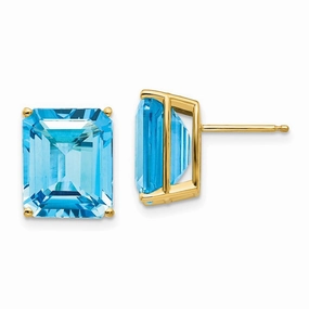 14k 12x10 Emerald Earring Mountings No Stones Included No Backs