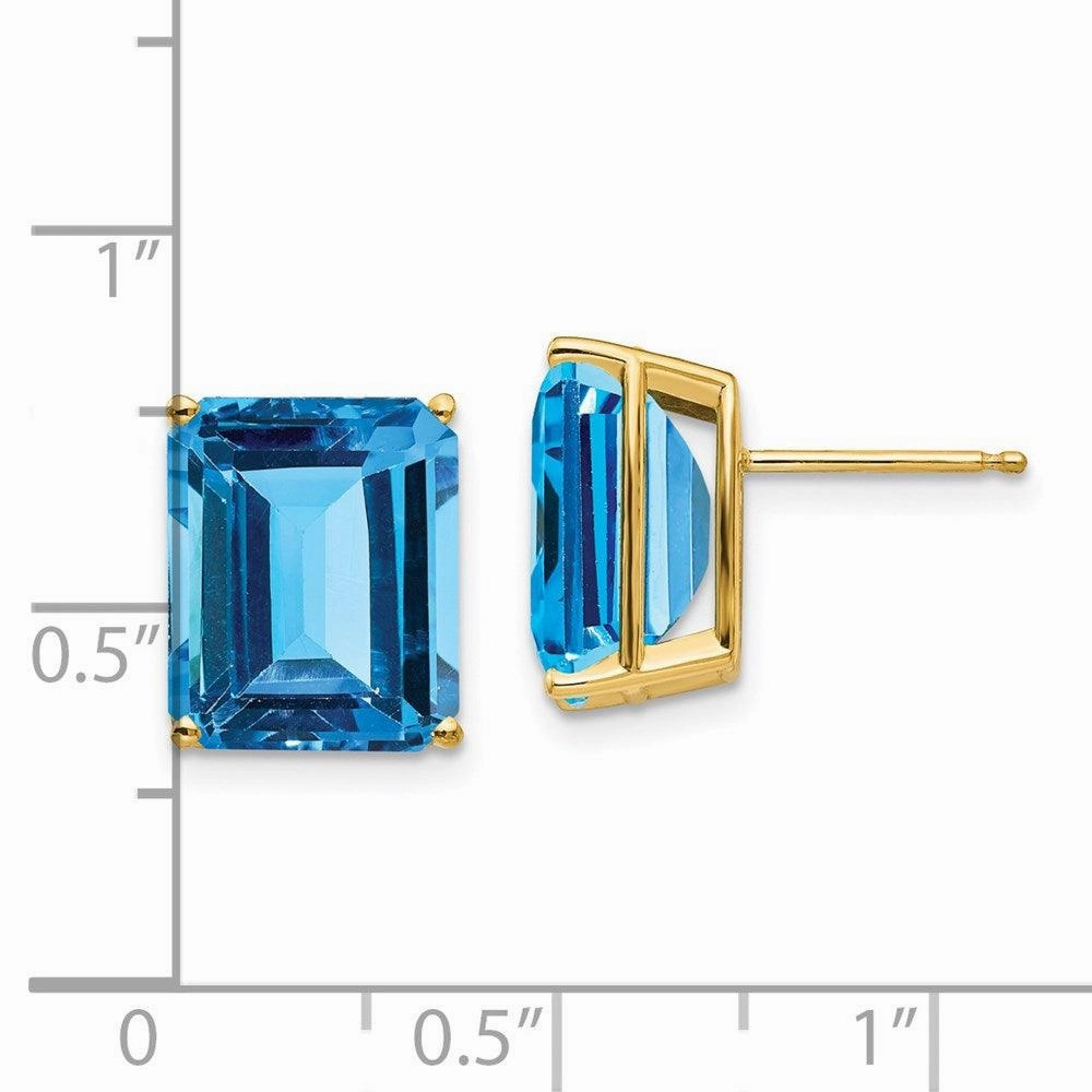 14k 12x10 Emerald Earring Mountings No Stones Included No Backs