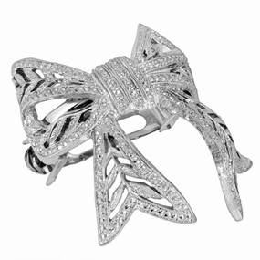 1928 Jewelry Filigree Bow Ponytail Holder