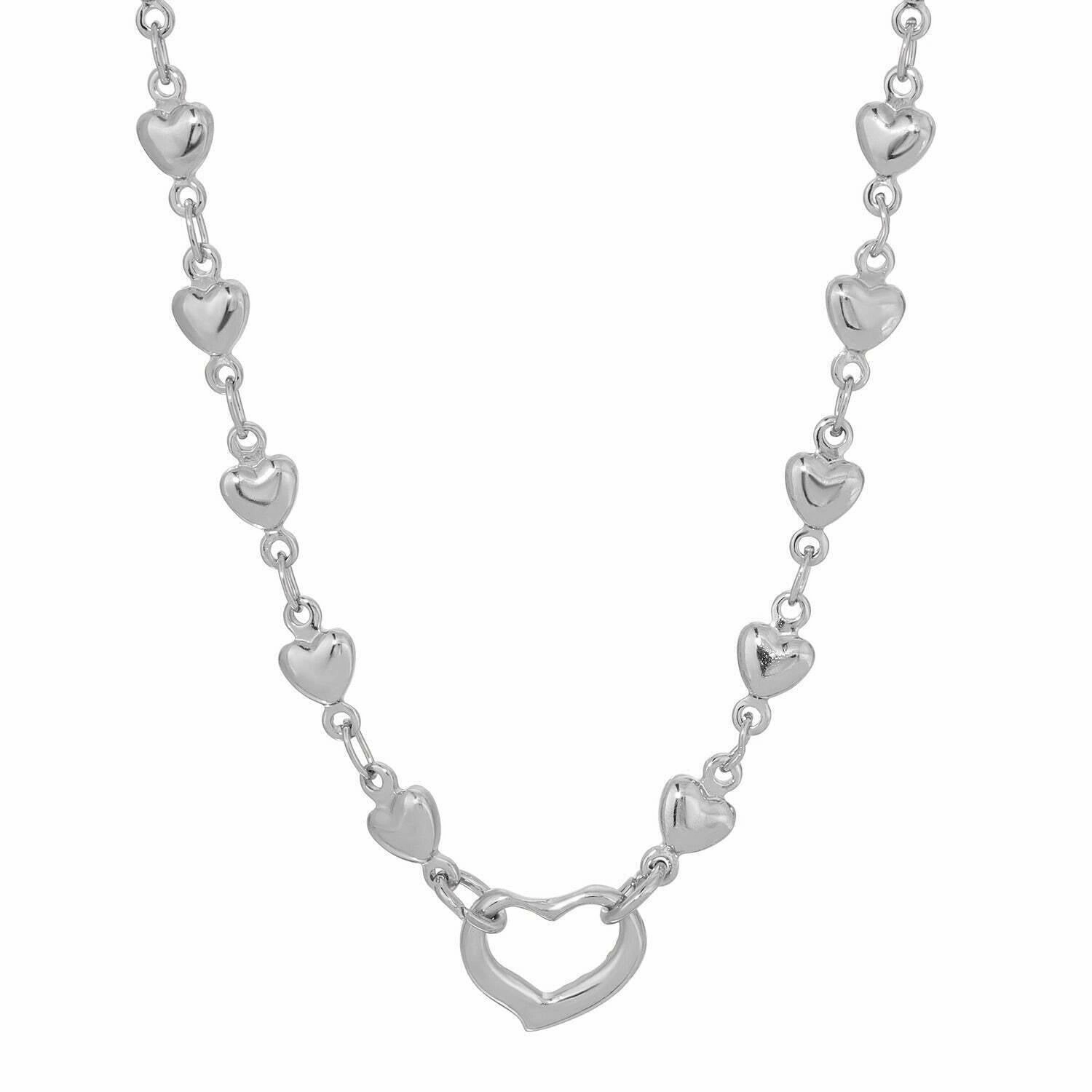 1928 Jewelry Heart Necklace 16"   3" Extender