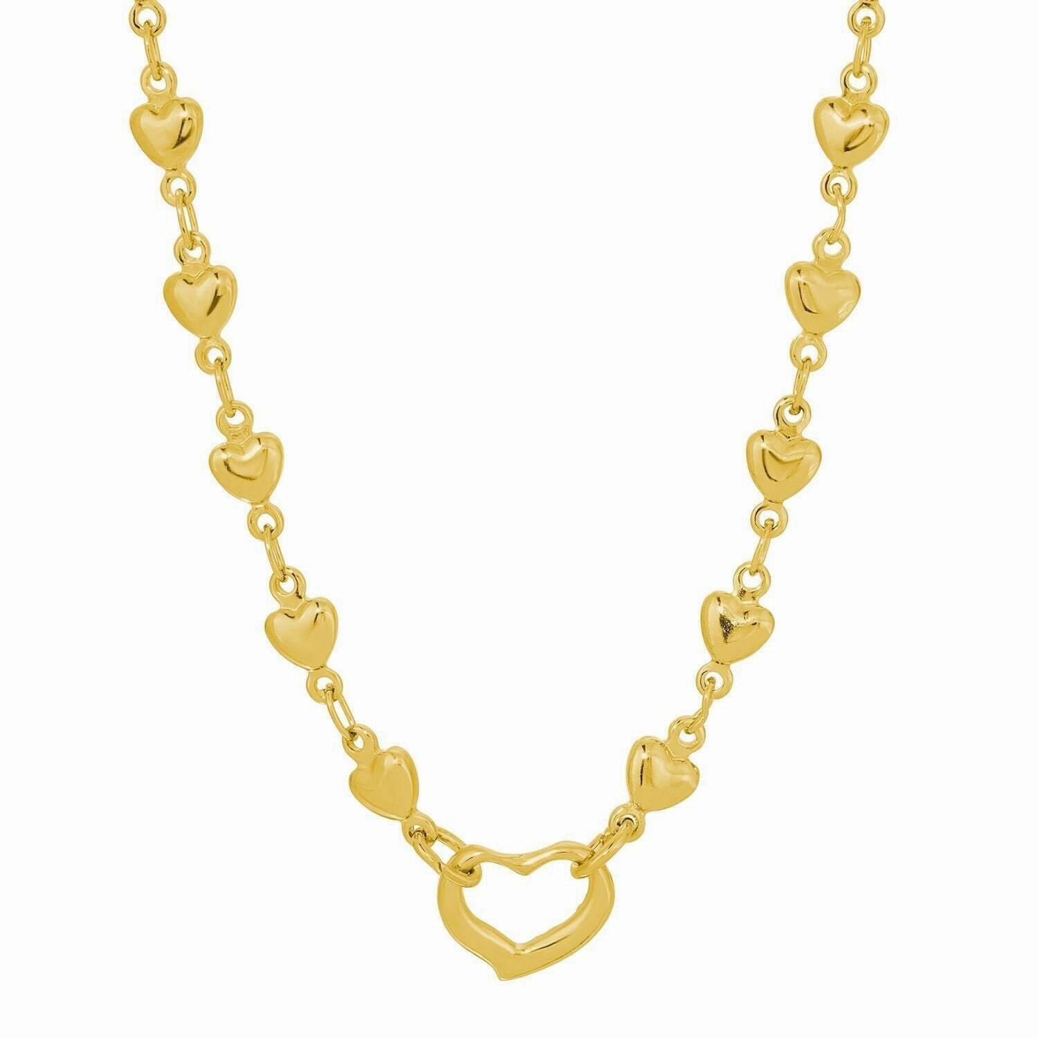 1928 Jewelry Heart Necklace 16"   3" Extender