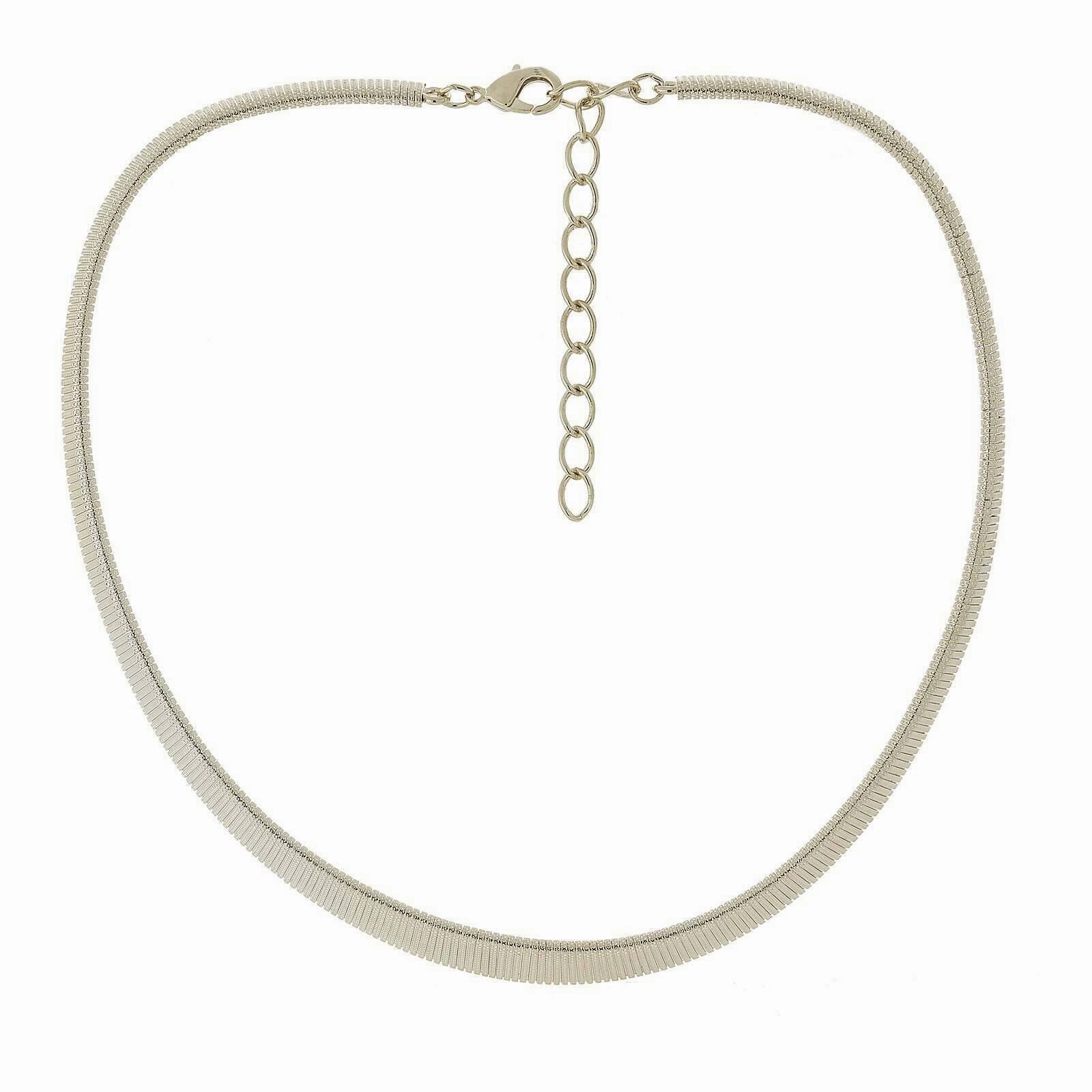 2028 Jewelry Classic Omega Collar Necklace 18"   3" Extender