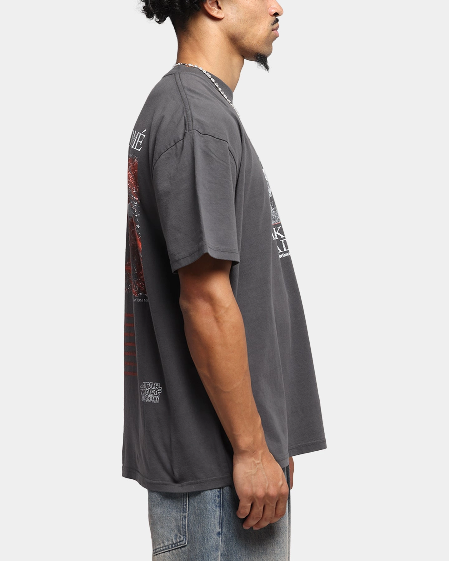 73 Studio Star Wars Anakin And Padme Vintage T-Shirt Black Wash