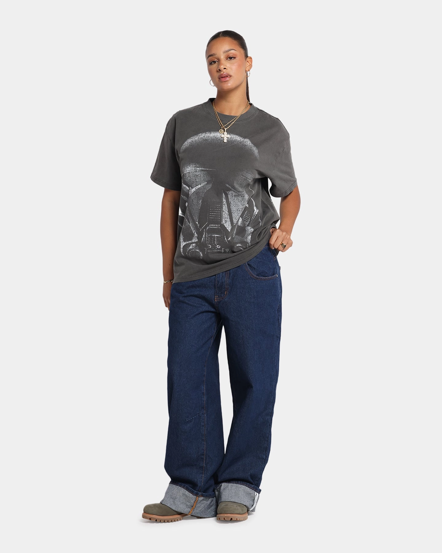 73 Studio Star Wars Death Trooper Vintage T-Shirt Black Wash