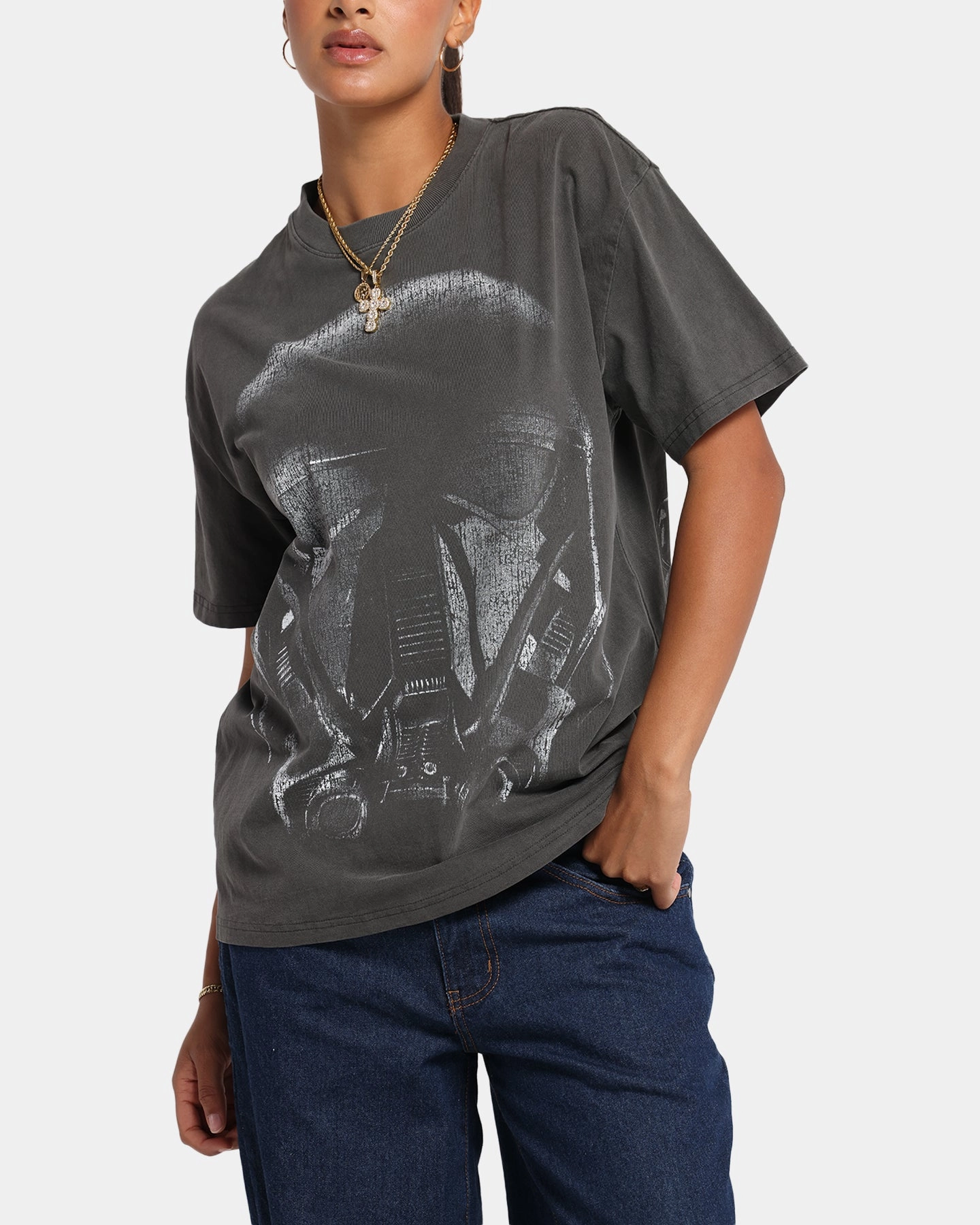 73 Studio Star Wars Death Trooper Vintage T-Shirt Black Wash