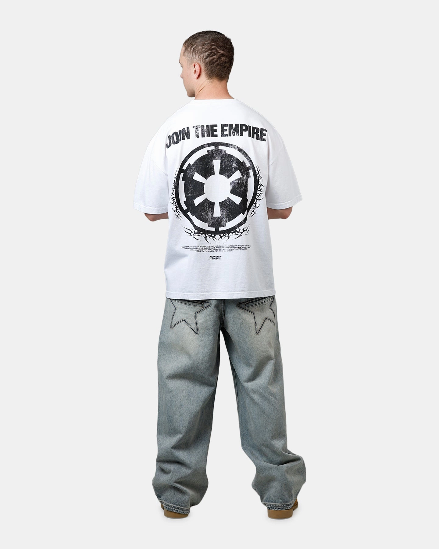 73 Studio Star Wars Join The Empire Vintage T-Shirt White