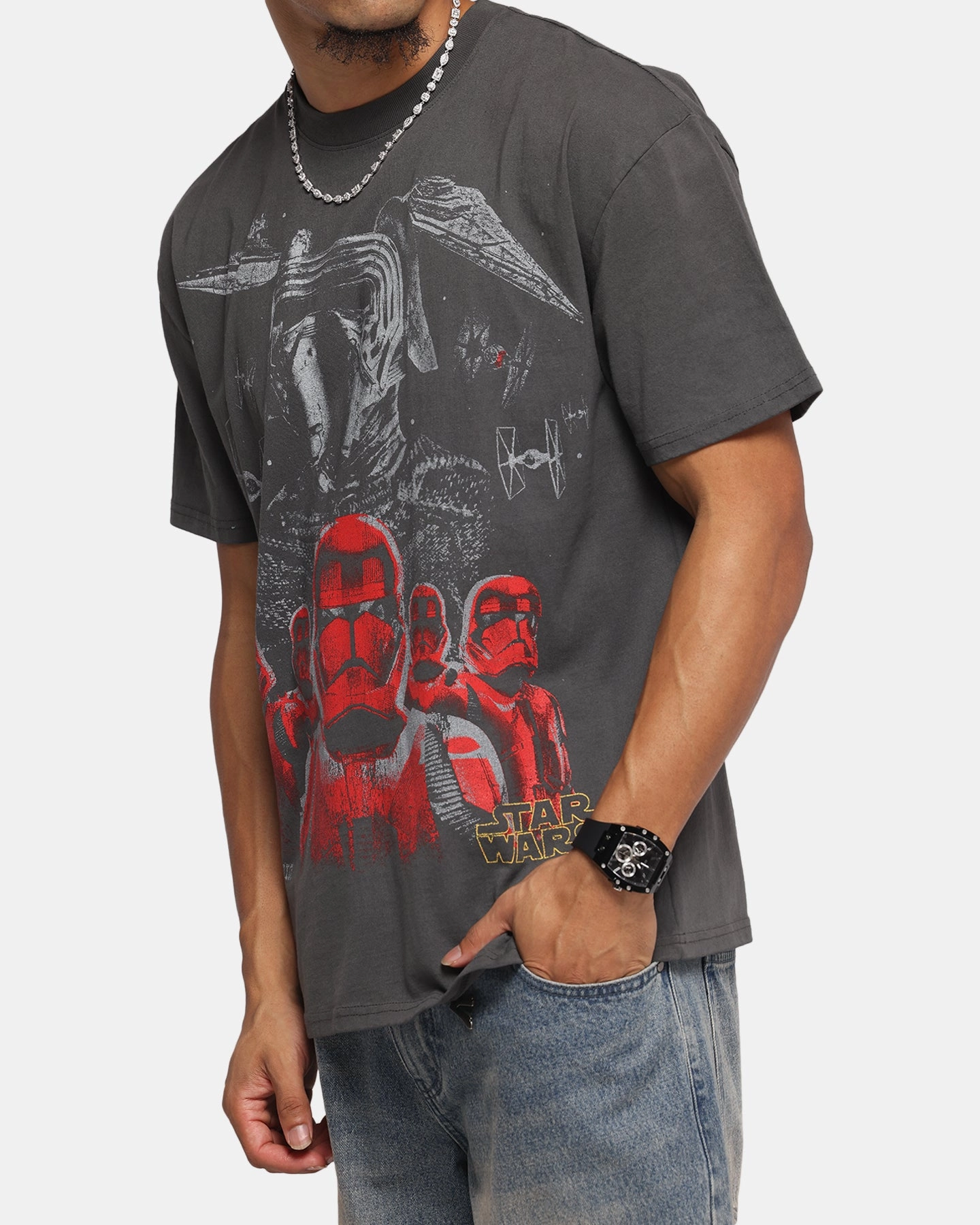 73 Studio Star Wars Order 66 Vintage T-Shirt Black Wash