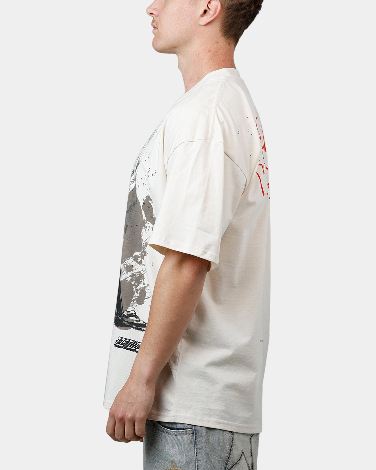 73 Studio Star Wars Takumi Last Jedi Vintage T-Shirt Off White