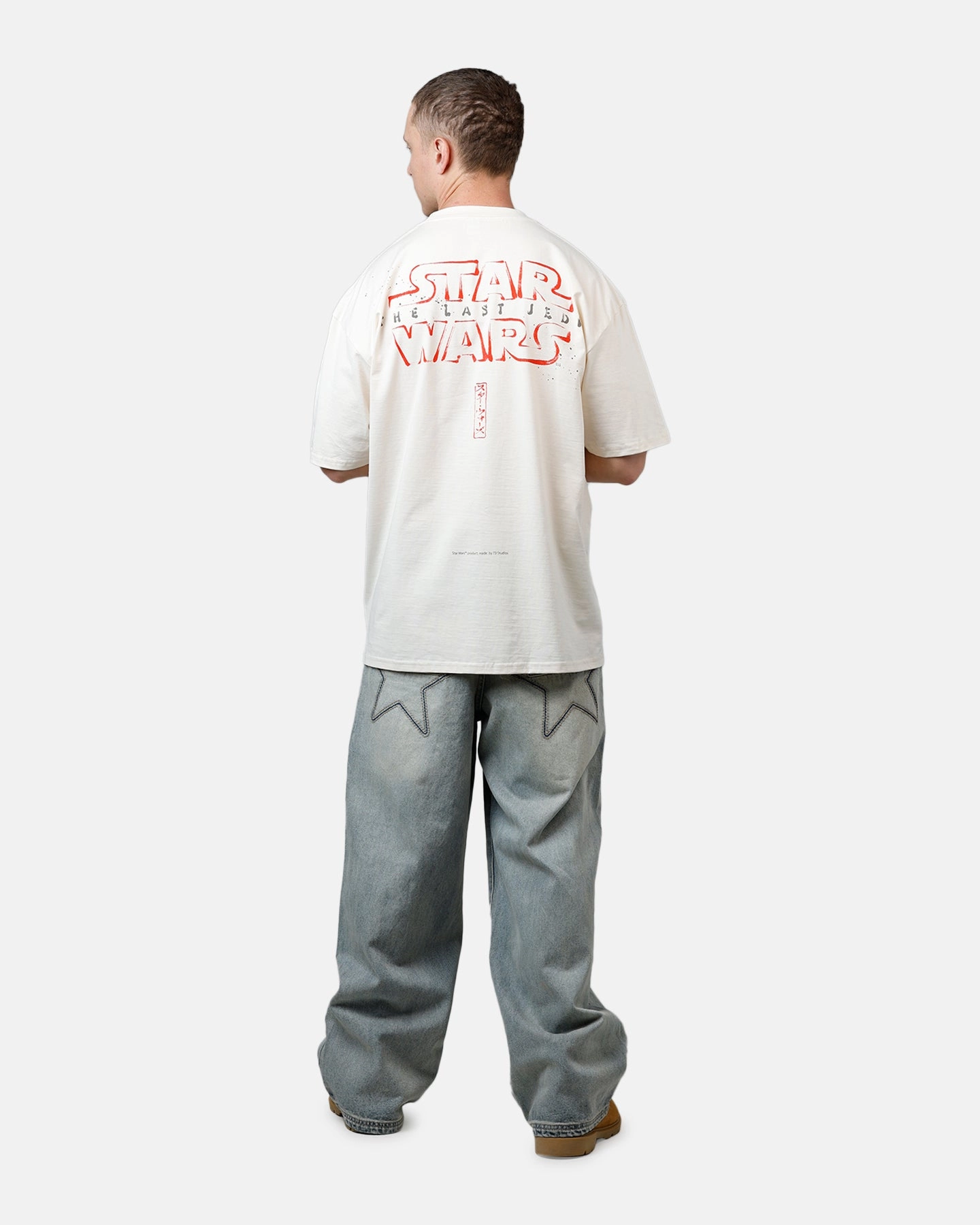 73 Studio Star Wars Takumi Last Jedi Vintage T-Shirt Off White