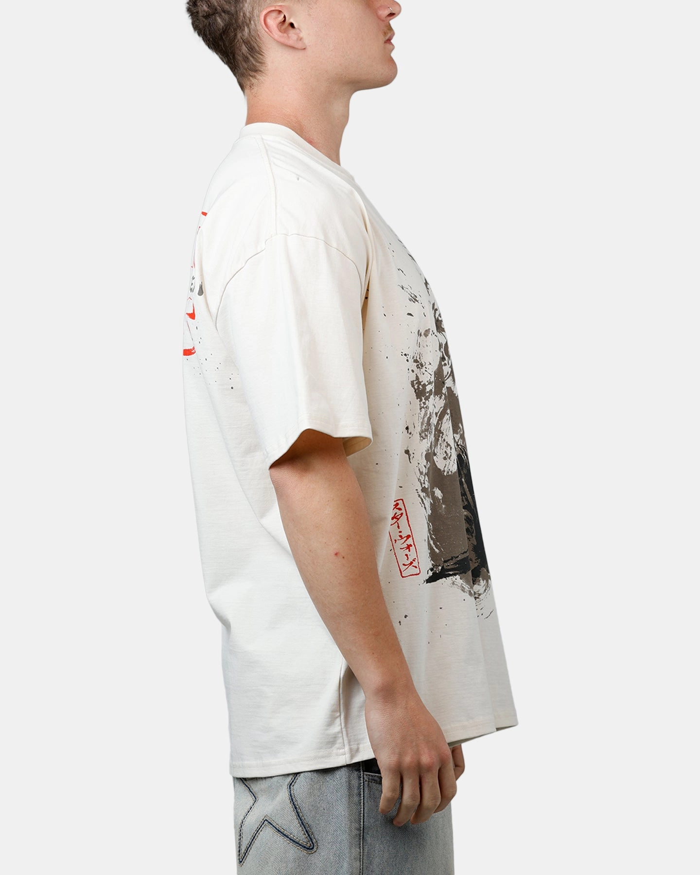 73 Studio Star Wars Takumi Last Jedi Vintage T-Shirt Off White