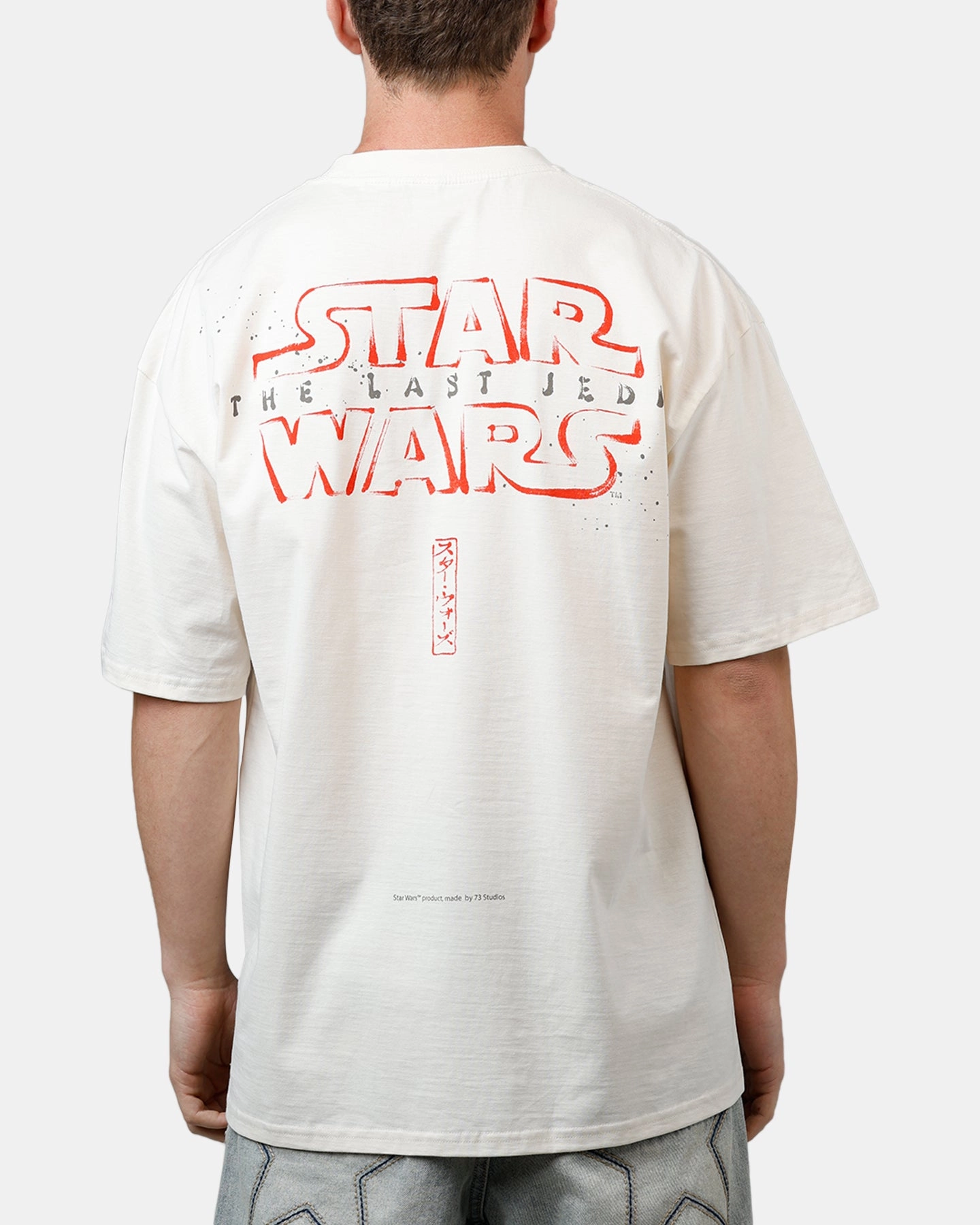 73 Studio Star Wars Takumi Last Jedi Vintage T-Shirt Off White