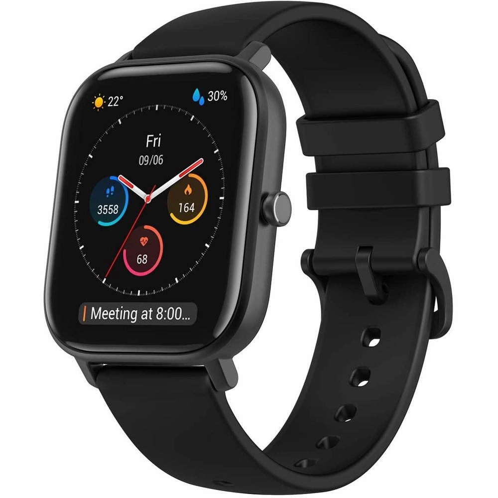 Amazfit W1914OV8N GTS Fitness Smartwatch with Heart Rate Monitor Obsidian Black