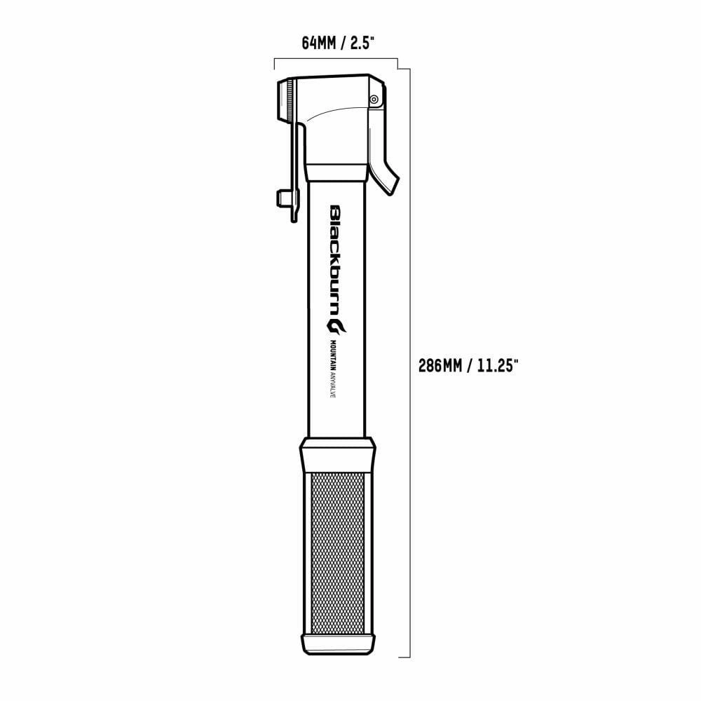 AnyValve Mountain Bike Hand Pump