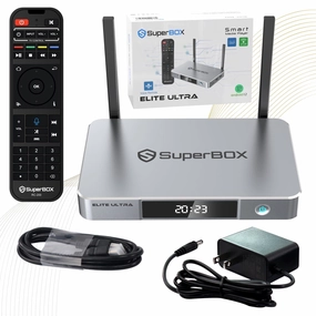 Besttop Besttop-Elite SuperBox Elite Ultra for TV 2025 Fully Loaded, 6K Resolution, Wireless Voice Remote, 4GB RAM, 128GB ROM, WiFi 6.0
