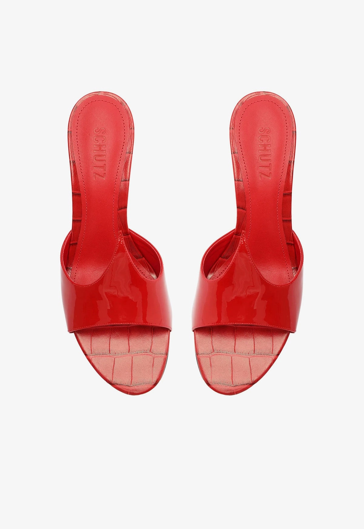 Carlie Mule Patent Leather Sandal