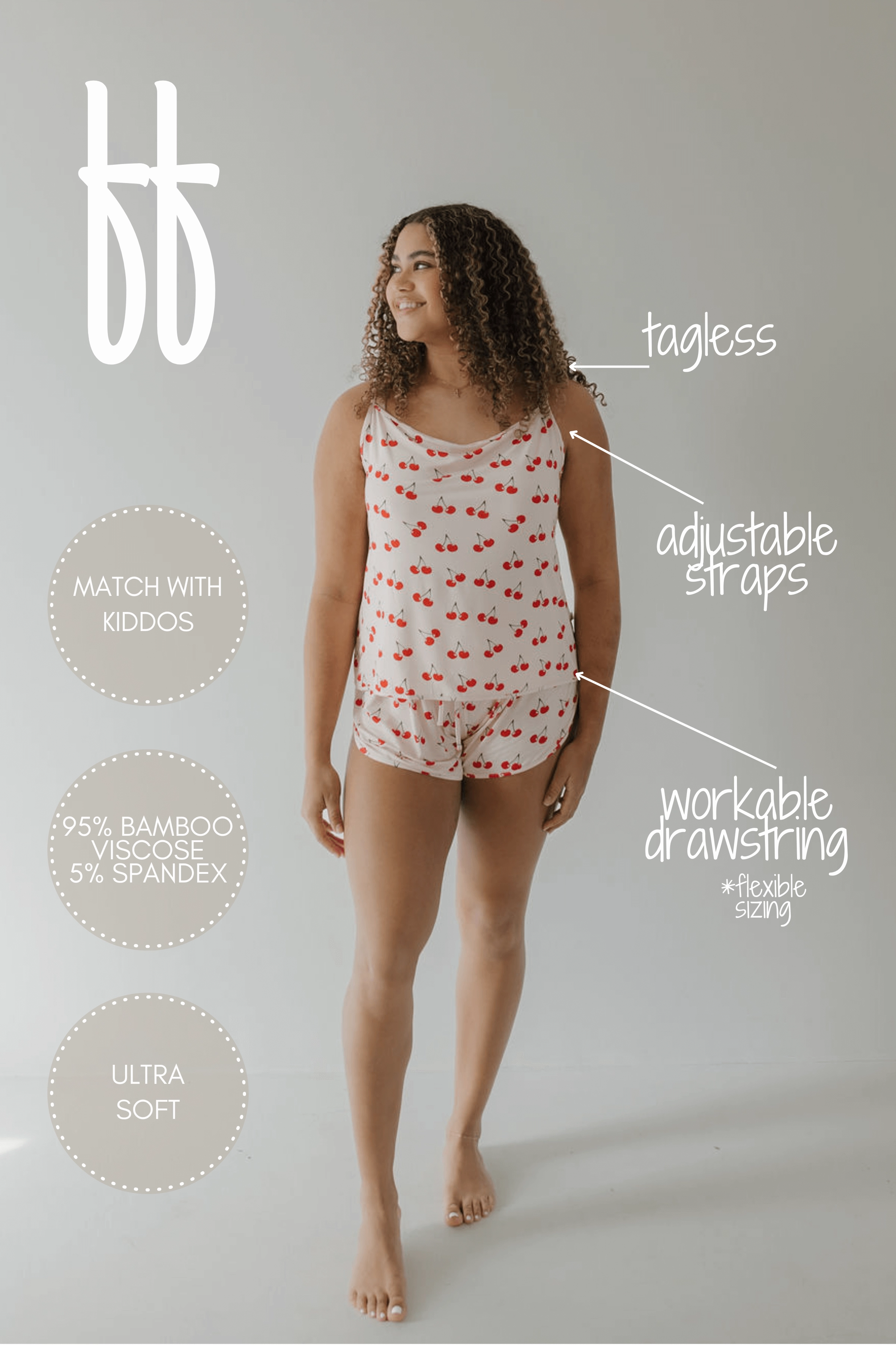 Cherry Orchard | Cami Women's Bamboo Set