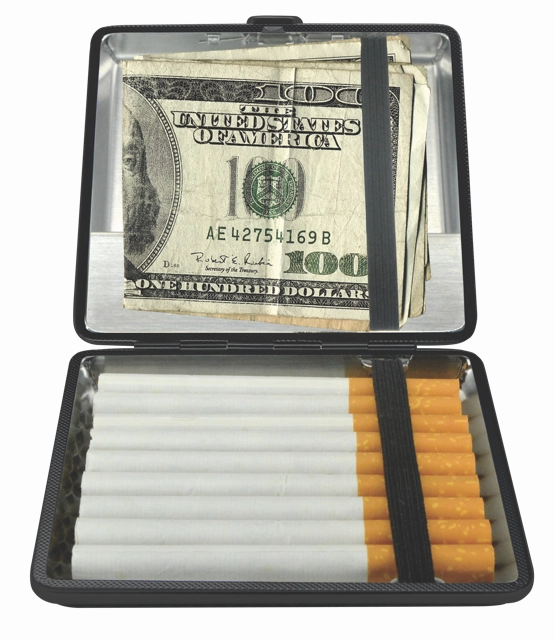 Cigarette Case with USB Coil Lighter - 8 Pieces Per Retail Ready Display 25633