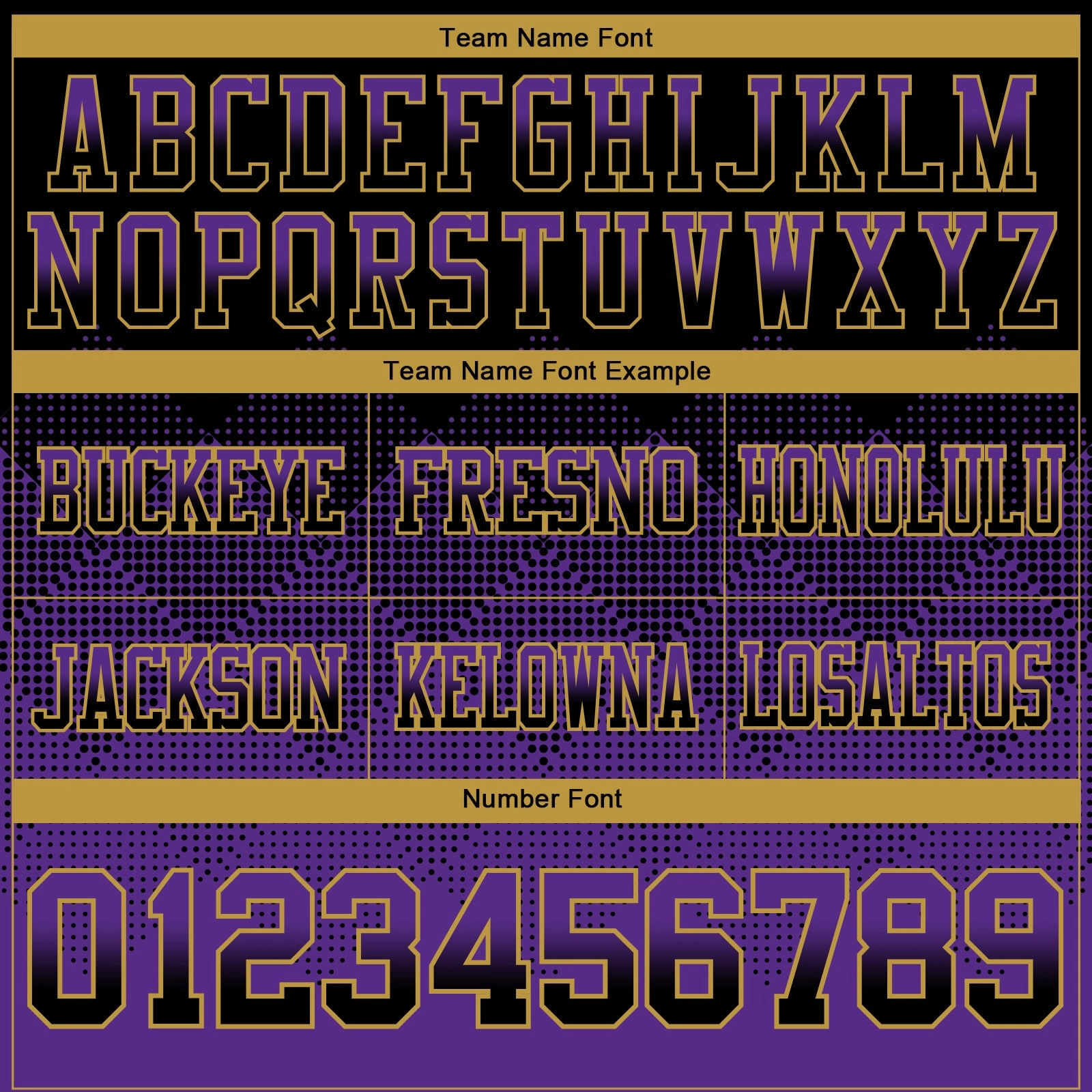 Custom Black Purple-Old Gold Mesh Authentic Gradient Square Shape Flag Football Jersey
