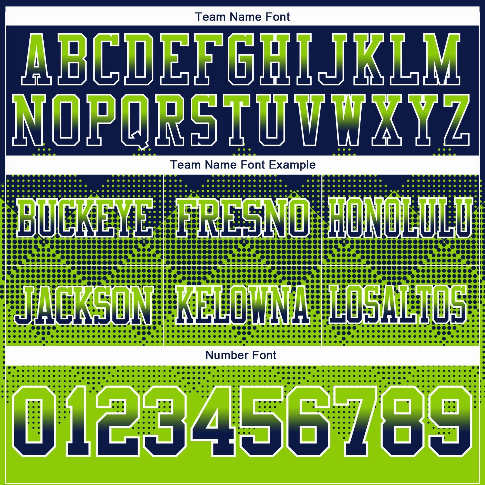 Custom Navy Neon Green-White Mesh Authentic Gradient Square Shape Flag Football Jersey