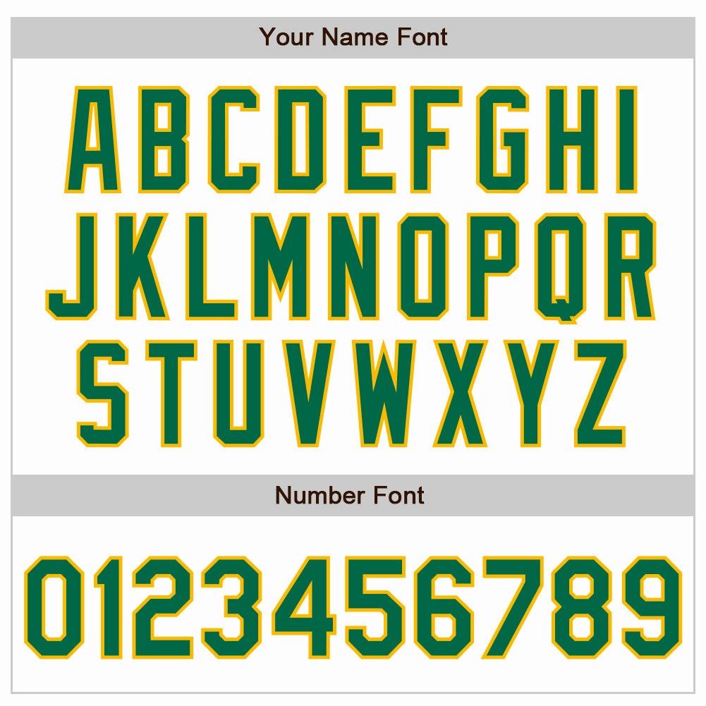 Custom White Pinstripe Kelly Green-Gold Authentic Fade Fashion Baseball Jersey