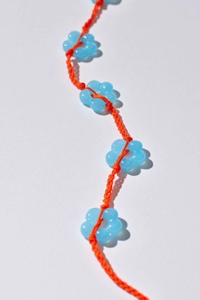 Daisy Chain Necklace - Papaya