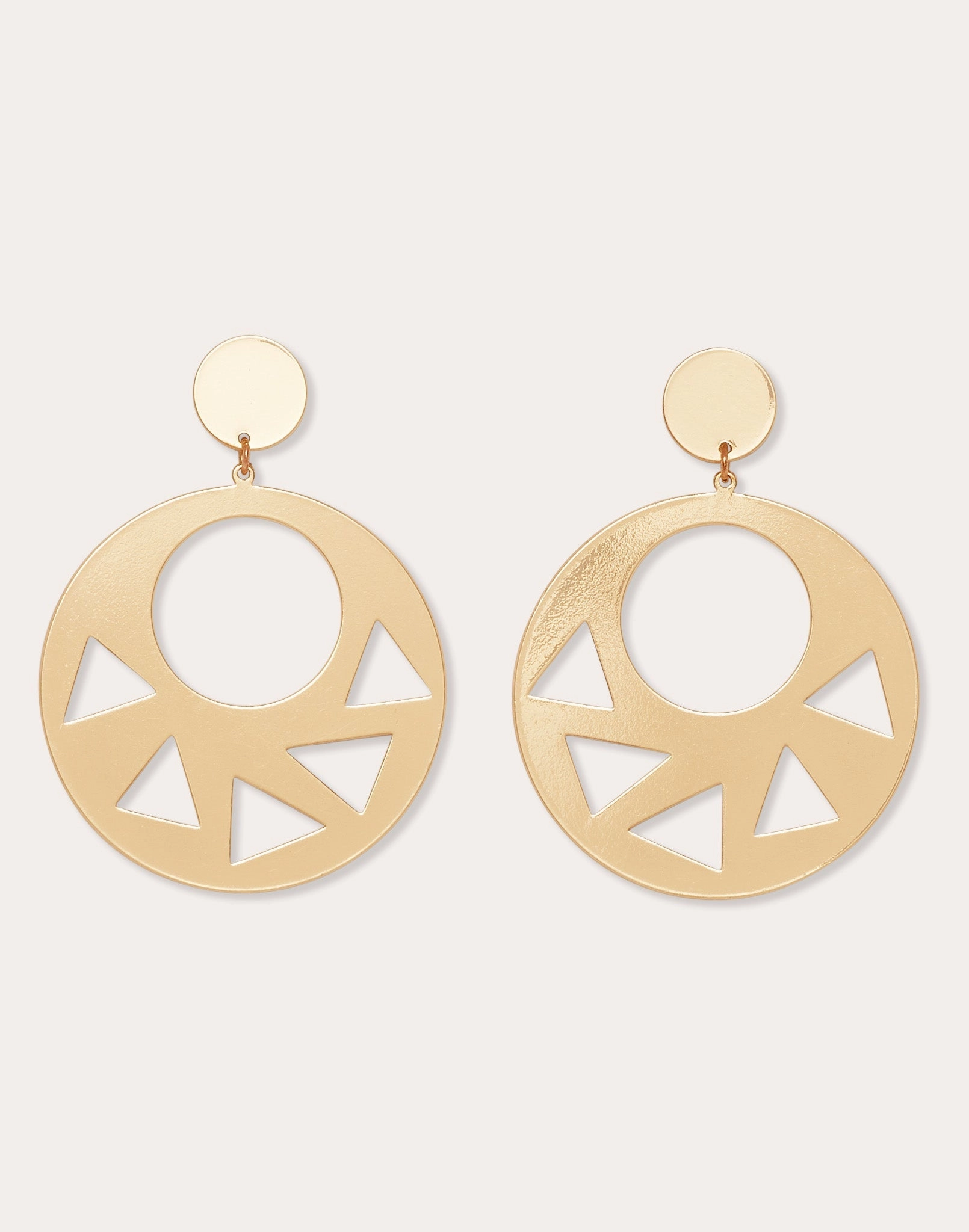 Dayana Cutout Disc Earrings