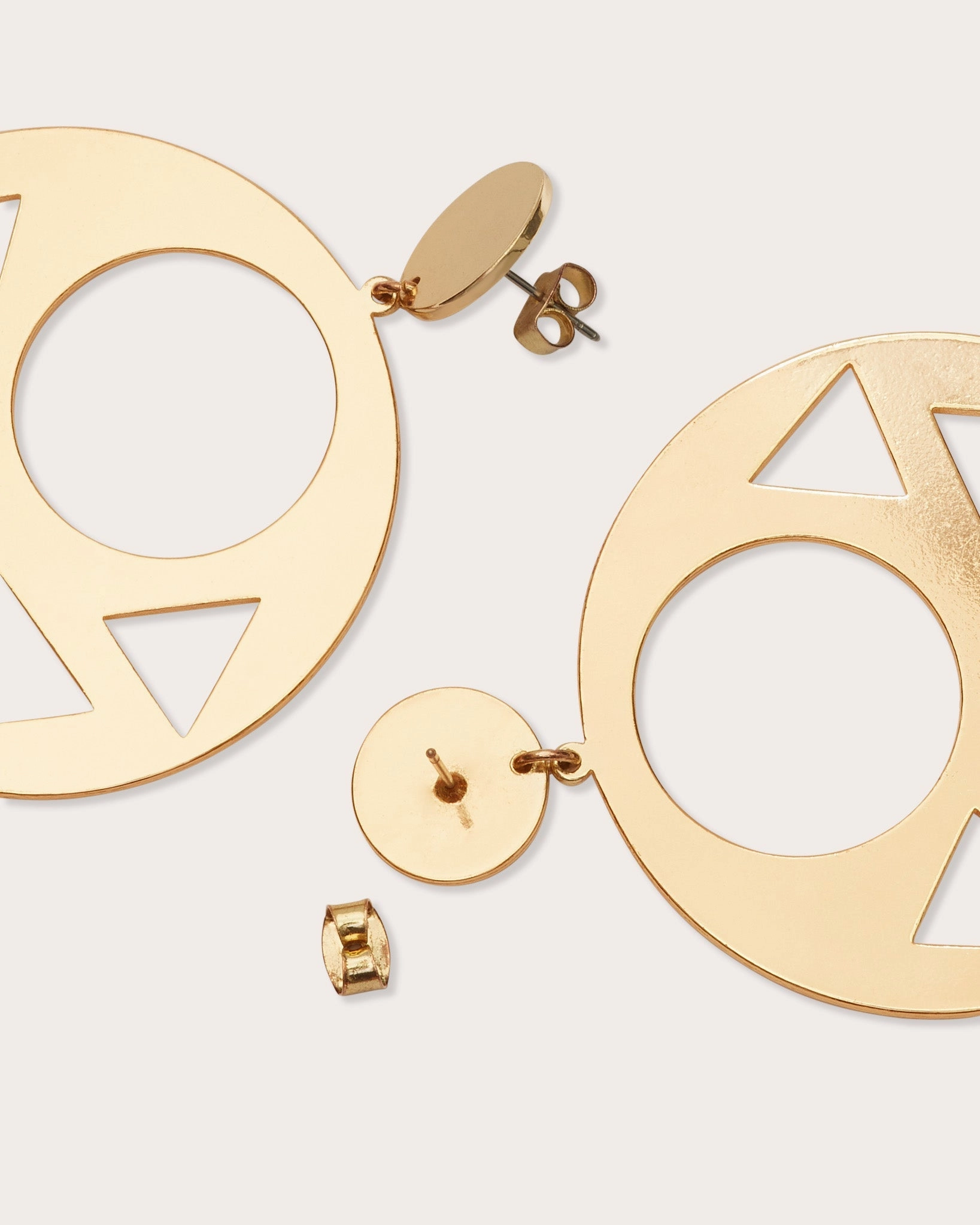 Dayana Cutout Disc Earrings