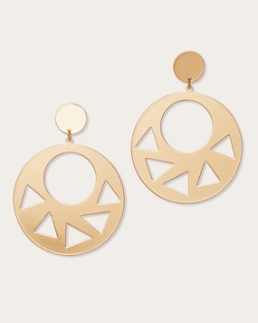 Dayana Cutout Disc Earrings