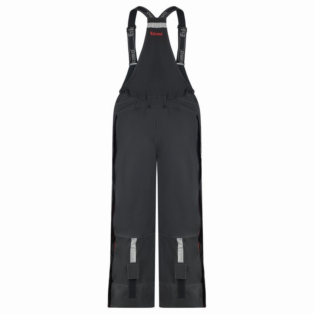 Eskimo Roughneck Bibs for Men - Black/Red - 2XL