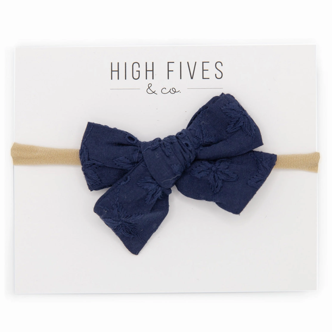 Eyelet Bow Nylon Headband
