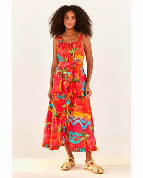 FARM Rio Ipanema Midi Dress
