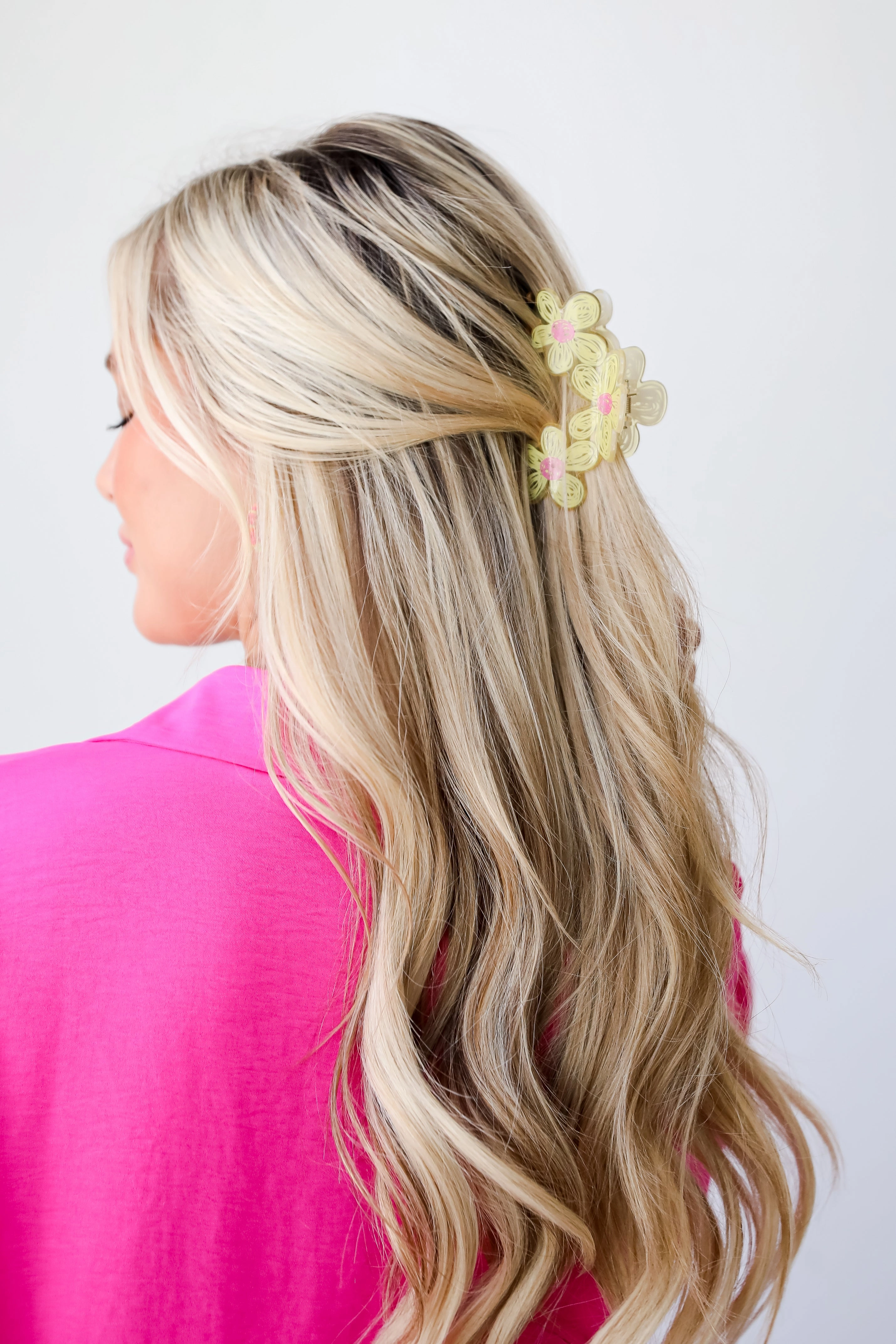 FINAL SALE - Delicate Nature Floral Claw Hair Clip
