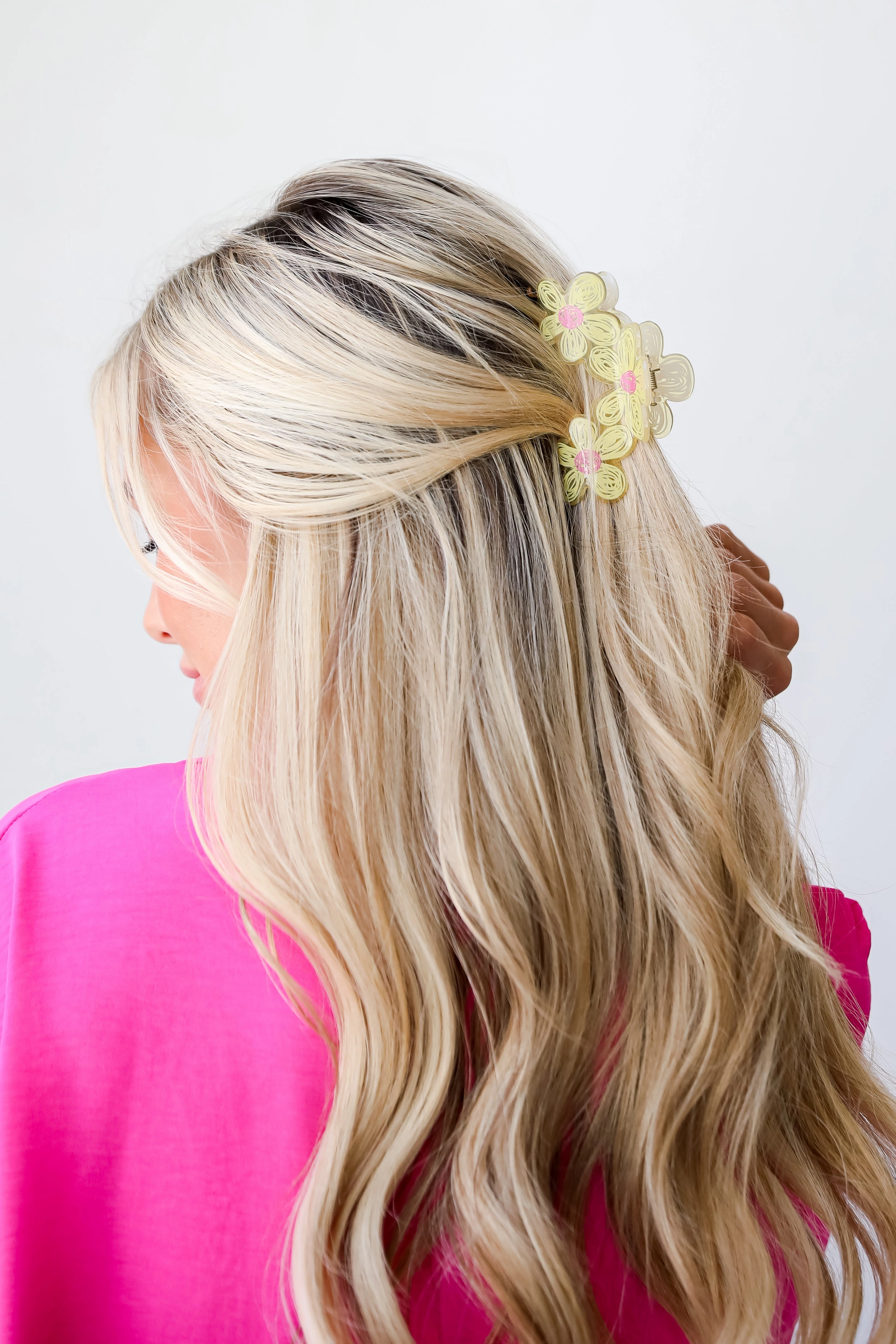 FINAL SALE - Delicate Nature Floral Claw Hair Clip