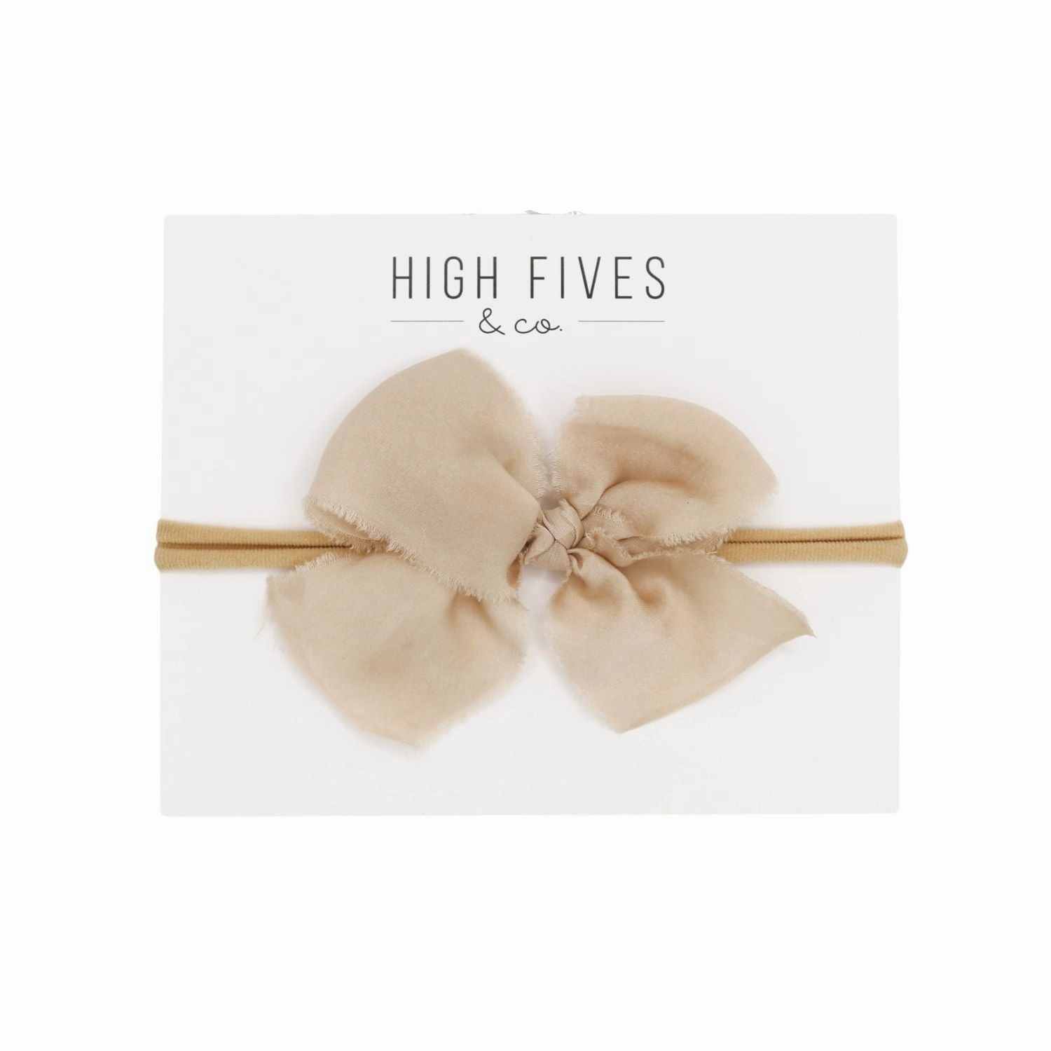 Fringed Silk-Like Chiffon Bow Nylon Headband
