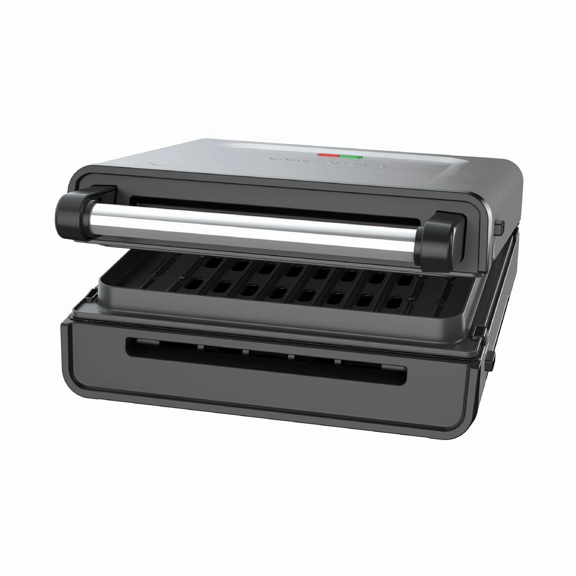 George GRS6090BX Foreman Contact Smokeless - Ready Grill, Stainless Steel