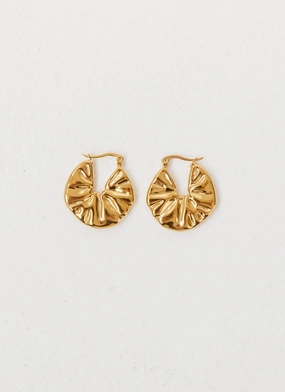 Gilded Chunky Earrings - Gold