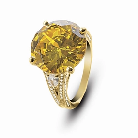 Golden Sun-Drop Ring