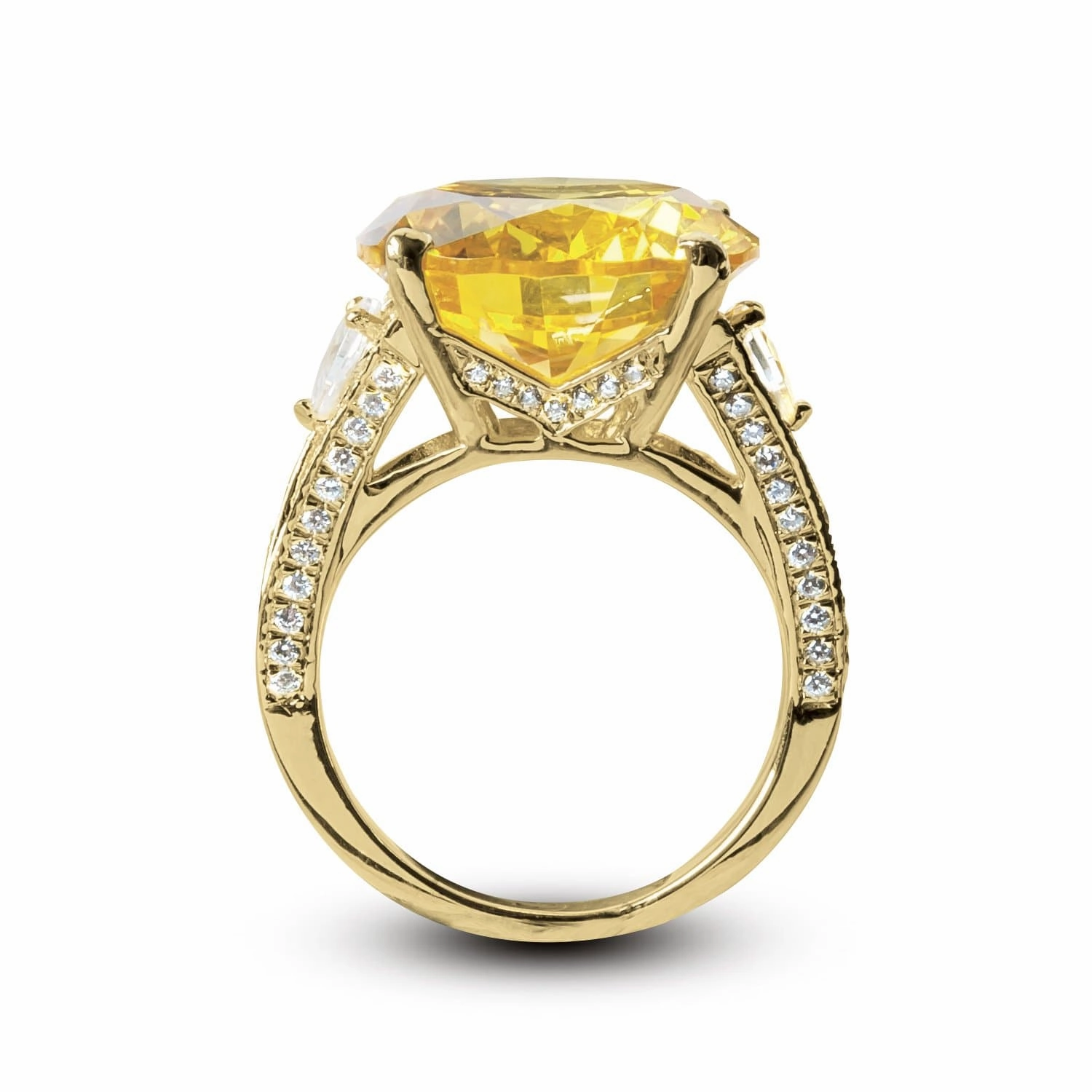 Golden Sun-Drop Ring