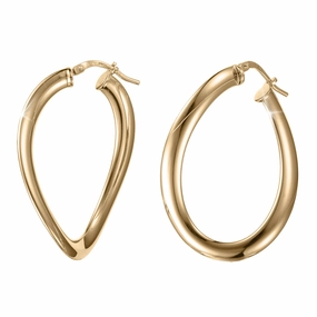 Golden Waves Wavy Earrings