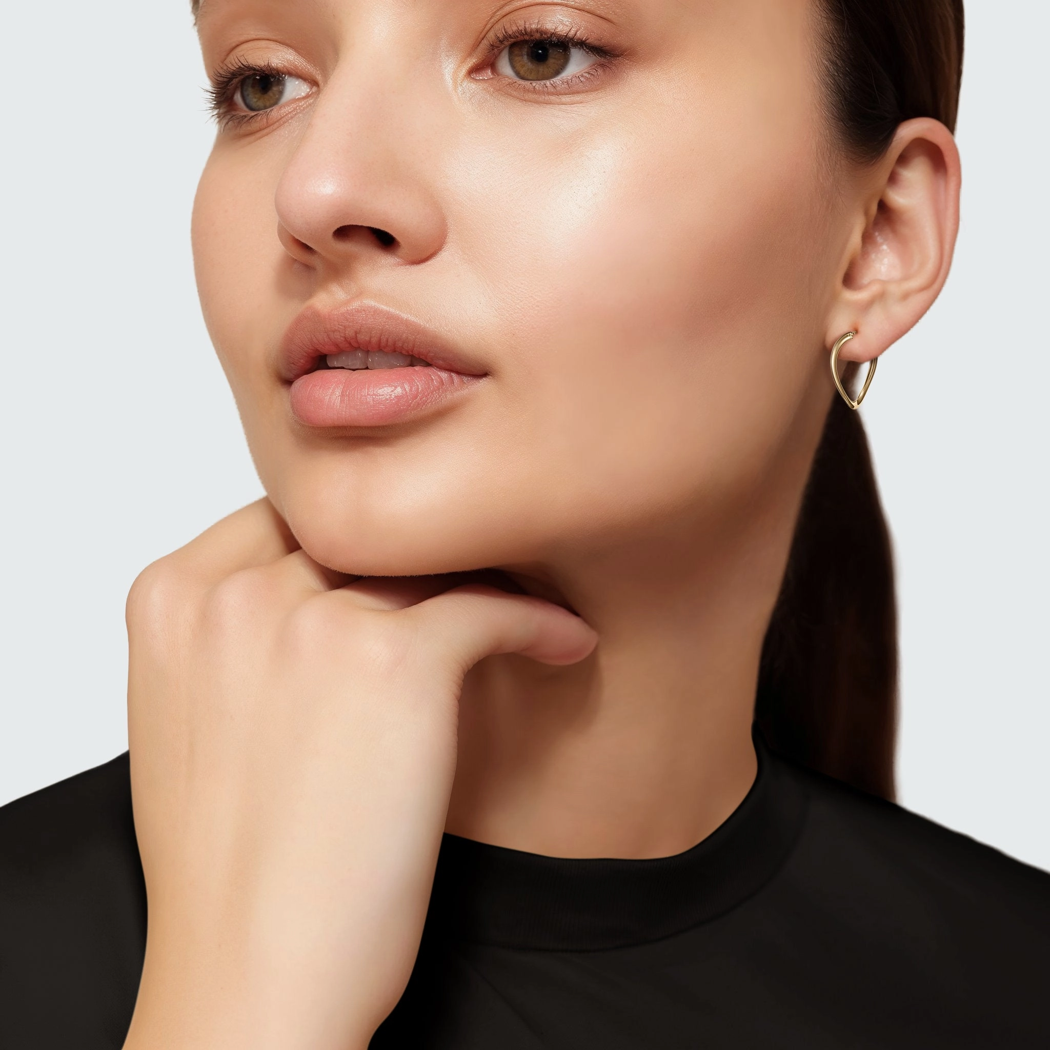 Golden Waves Wavy Earrings