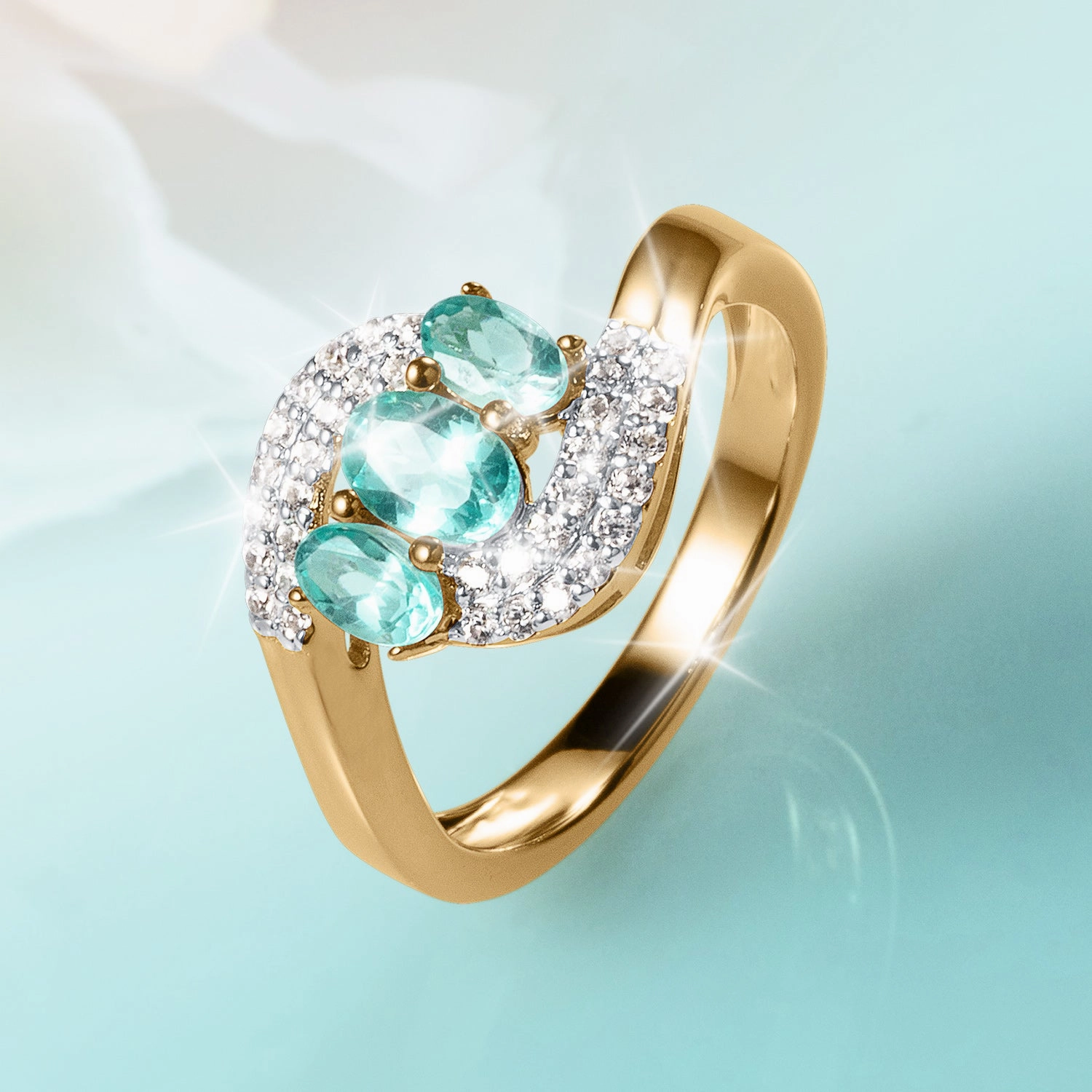 Graceful Apatite Ladies Ring