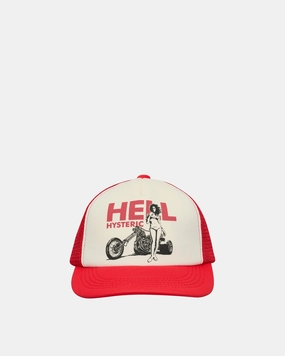 Hell Hysteric Trucker Hat Red