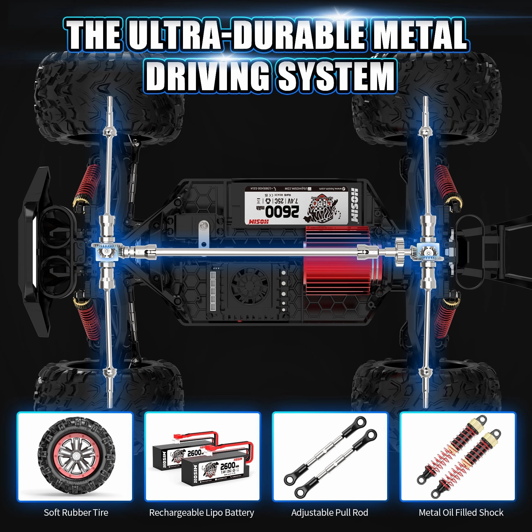 Hosim SP-X08 Brushless RC Cars 1:10 Remote Control Car X-08 RC Monster Trucks