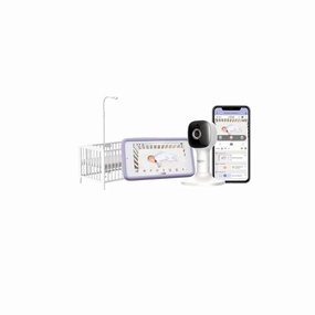 Hubble Connected HCTNPCRB Nursery Pal Crib Edition 5" Smart HD Wi-Fi Video Baby Monitor