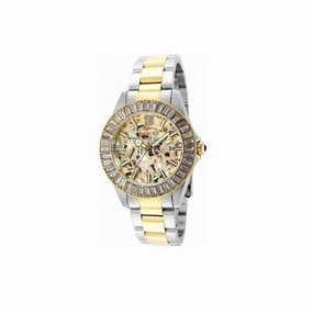 Invicta 36975 Women S Angel Quartz 3 Hand Beige Dial Watch