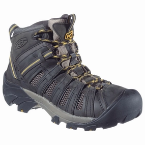 Keen 1008904 Voyageur Mid Hiking Boots for Men - Raven/Tawny Olive - 13M