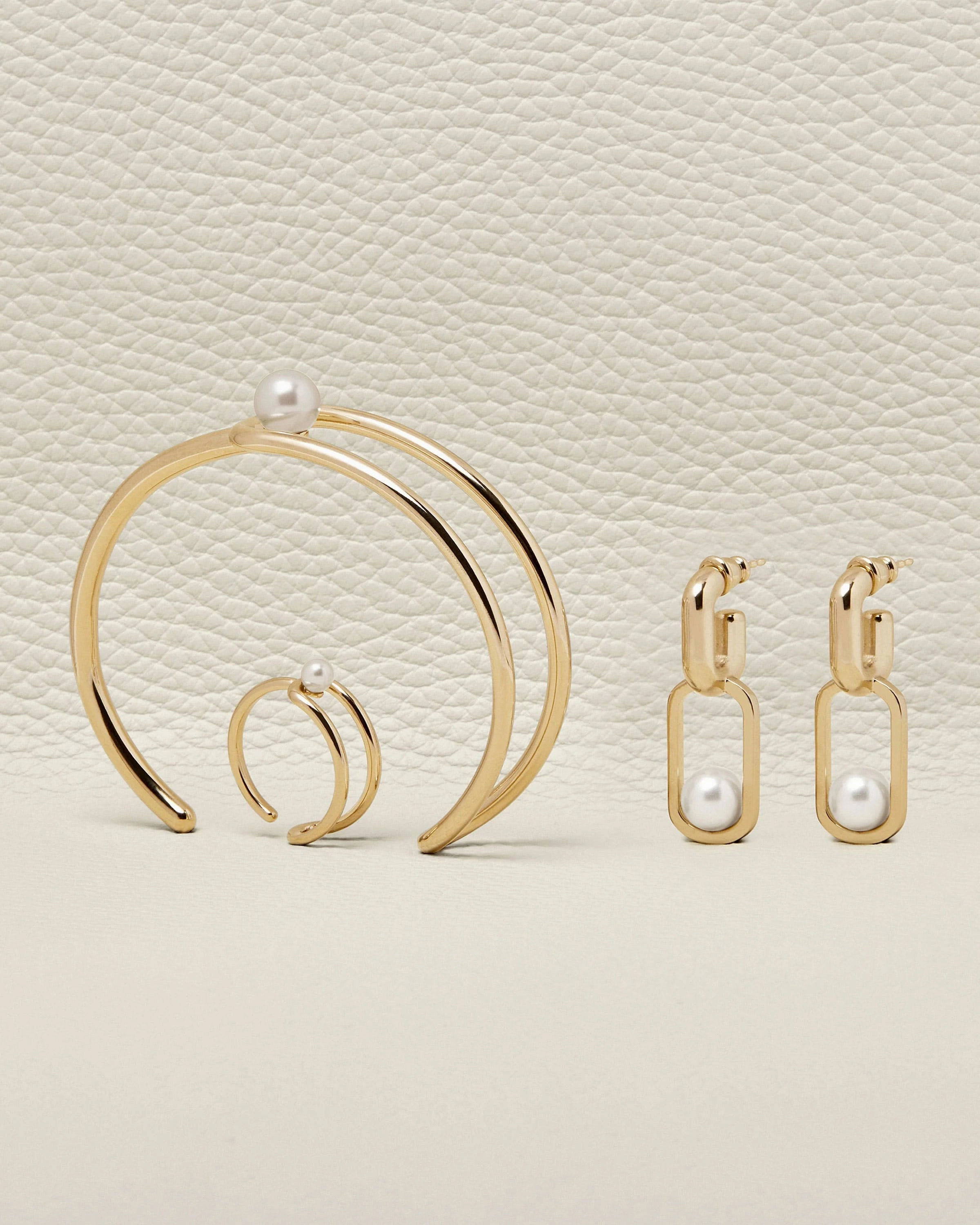 Lana Pearl Ring - 22 Carat Gold Gilded