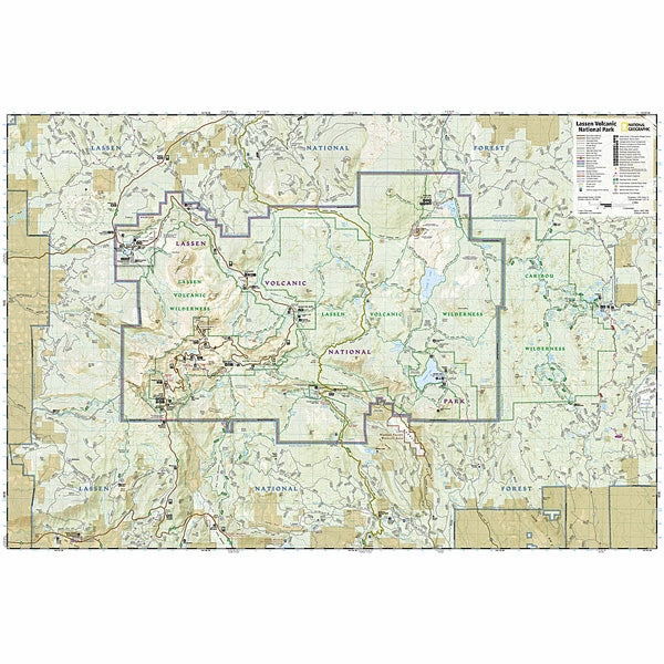Lassen Volcanic National Park Map